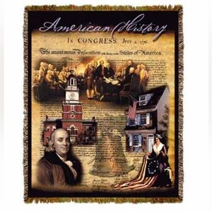 Vintage Tapestry Throw Blanket- Mill Street Design American Government